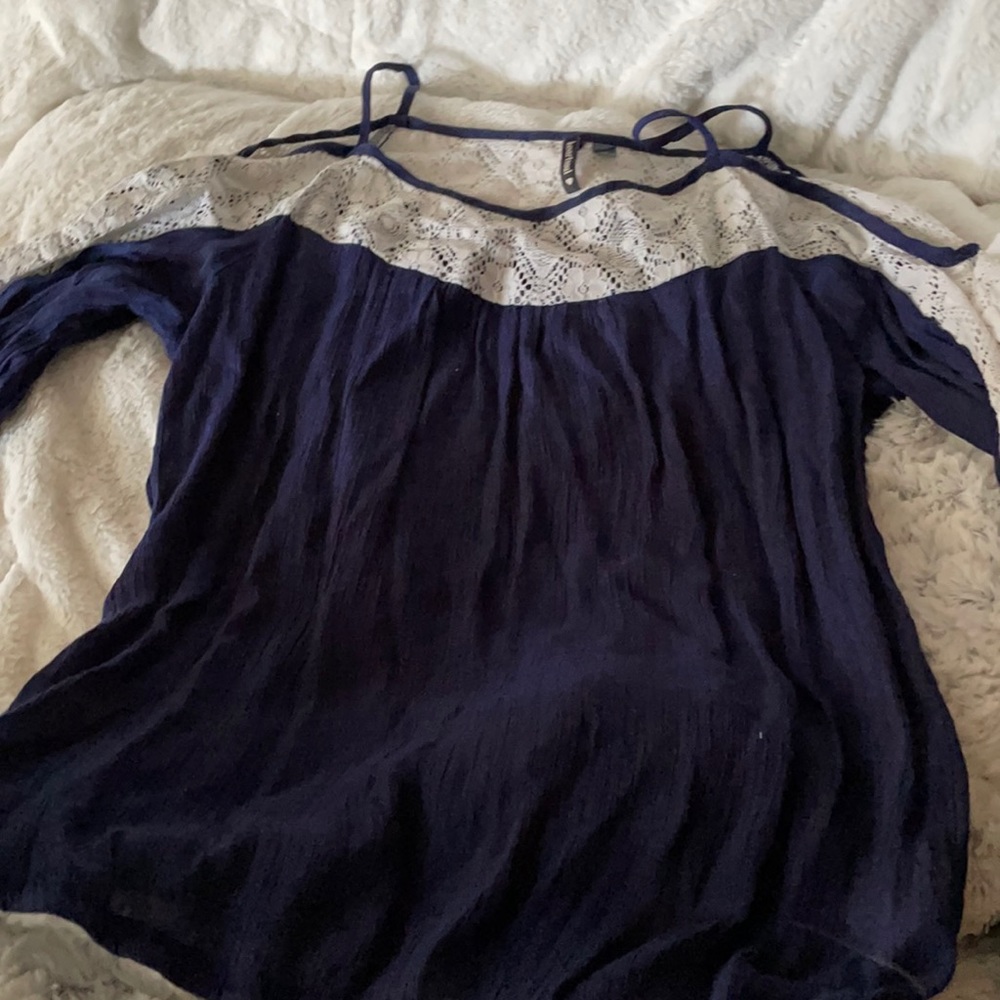 Off the shoulder with spaghetti straps